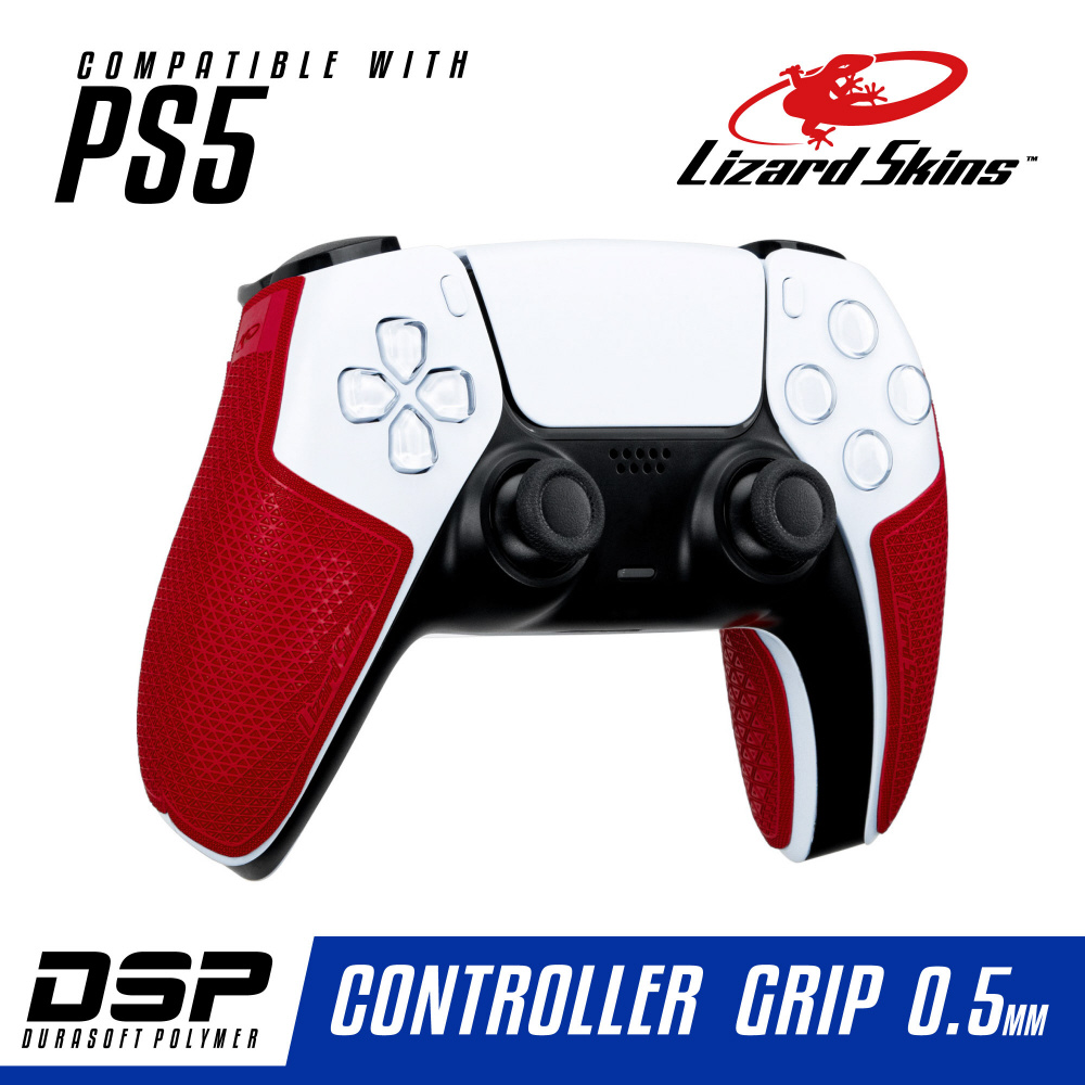 DSP PS5専用 ゲームコントローラー用グリップ レッド DSPPS550
