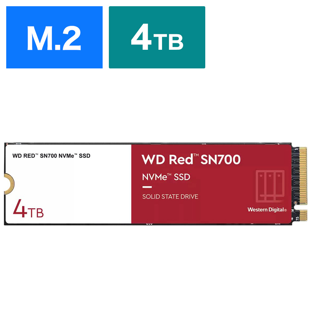 内置SSD PCI-Express连接WD Red SN700 WDS400T1R0C[4TB/M.2]|]no邮购是Sofmap[sofmap]