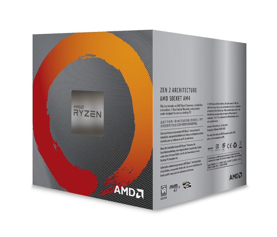 CPU〕 AMD Ryzen 5 3600XT With Wraith Spire cooler 100-100000281BOX ...