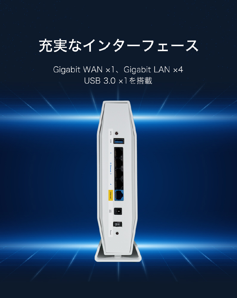 Wi-Fi 6 + メッシュWi-Fiルーター AX5400 デュアルバンド イージー