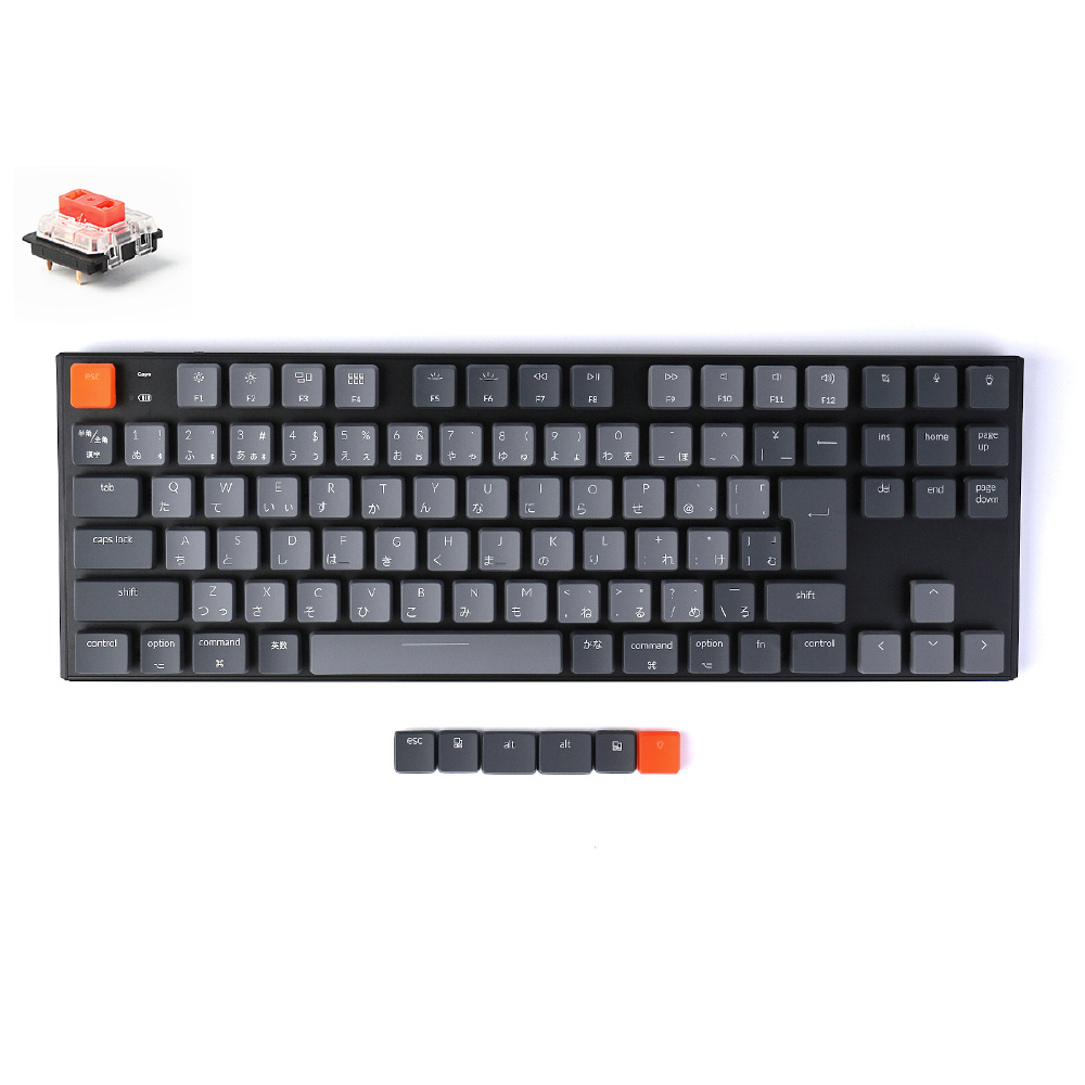 キーボード K1 赤軸 K1-91-RGB-Red-JP ［Bluetooth・USB /有線