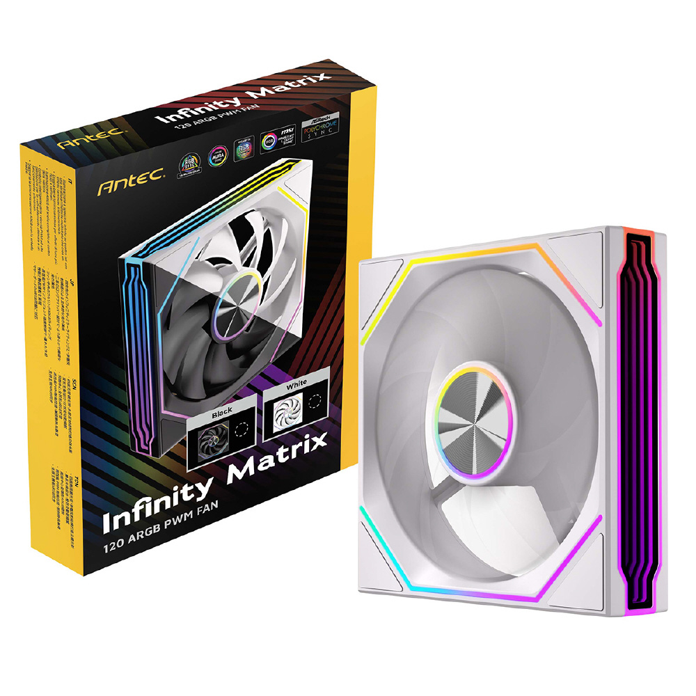 ケースファン [120mm /1800RPM] Infinity Matrix 120 ARGB White