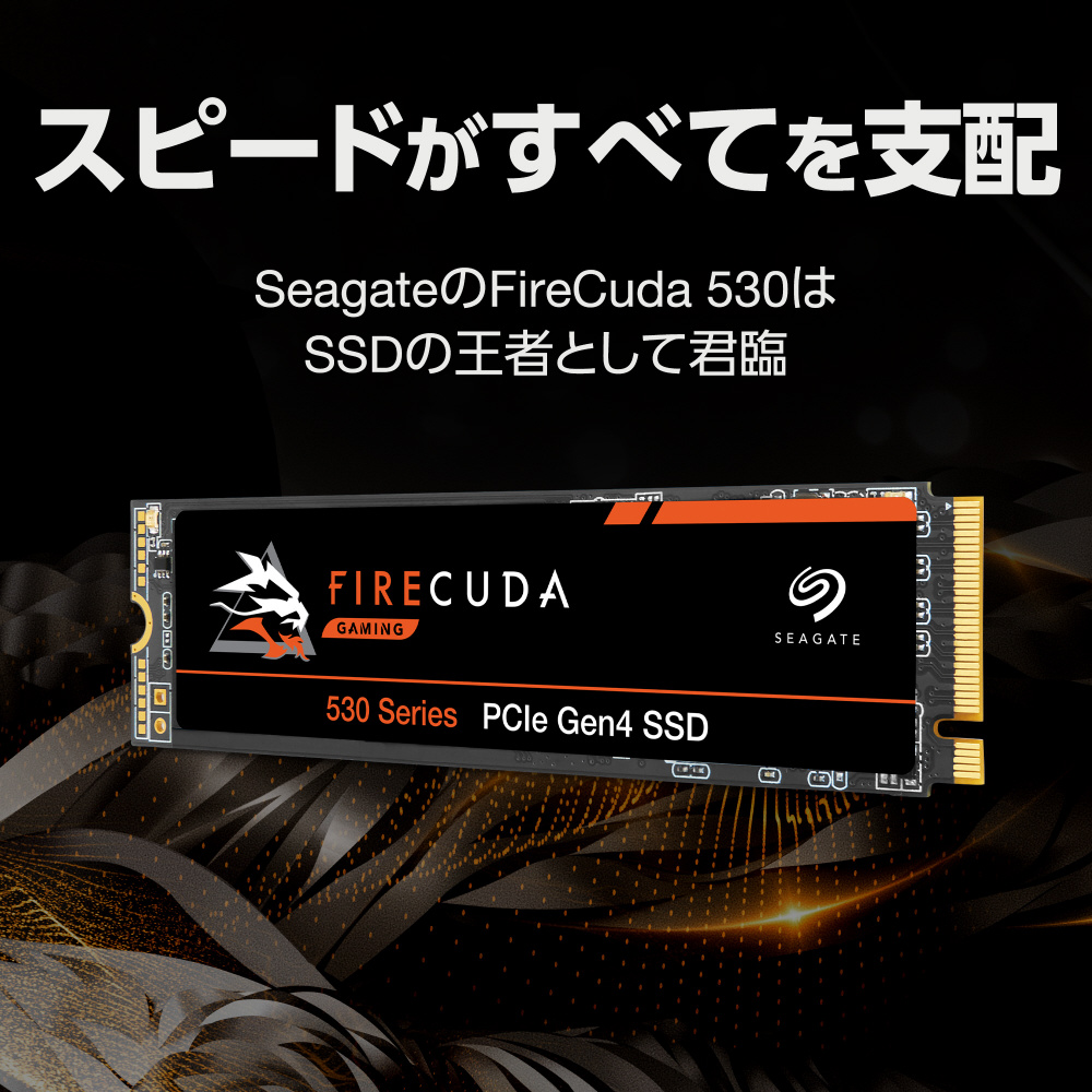 期間限定 Seagate FireCuda 530 M.2 ヒートシンク付き 2TB PCIe Gen4x4