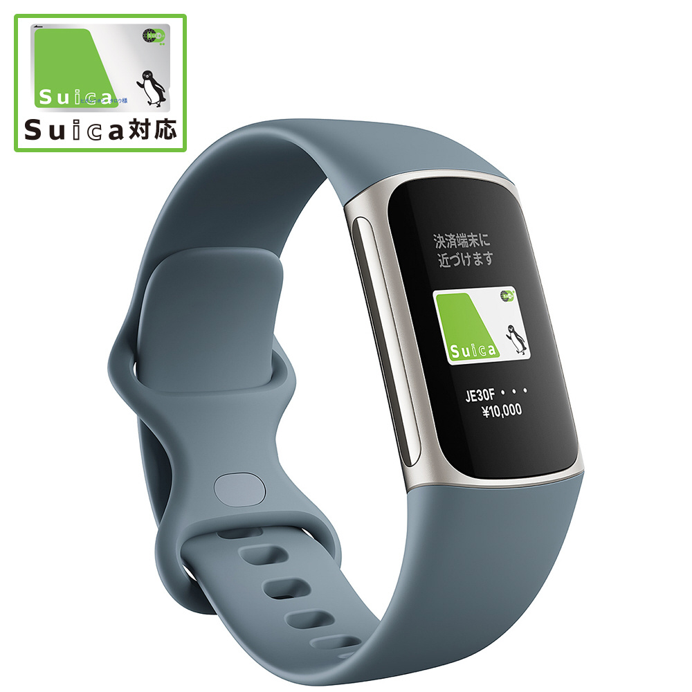 Suica対応】Fitbit Charge5 GPS搭載フィットネストラッカー L/Sサイズ スチールブルー  FB421SRBU-FRCJK｜の通販はソフマップ[sofmap]
