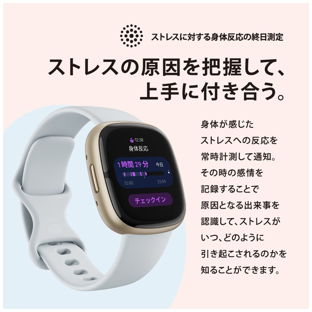 Fitbit Sense 2 Shadow Grey（シャドーグレー） FB521BKGB-FRCJK｜の