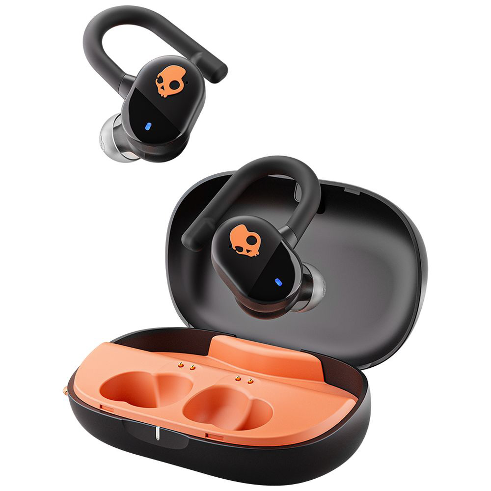 完全ワイヤレスイヤホン PUSH PLAY ACTIVE BLACK ORANGE S2PPW