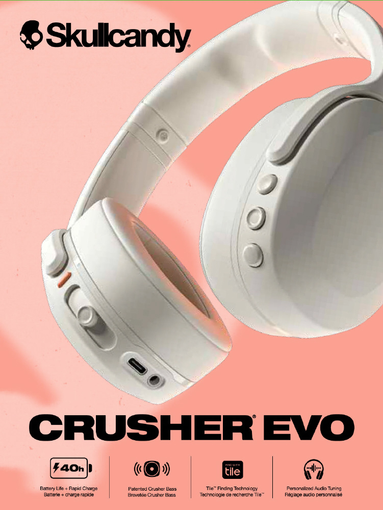 Amazon.co.jp: Skullcandy 公式ストア Crusher Evo ワイヤレス