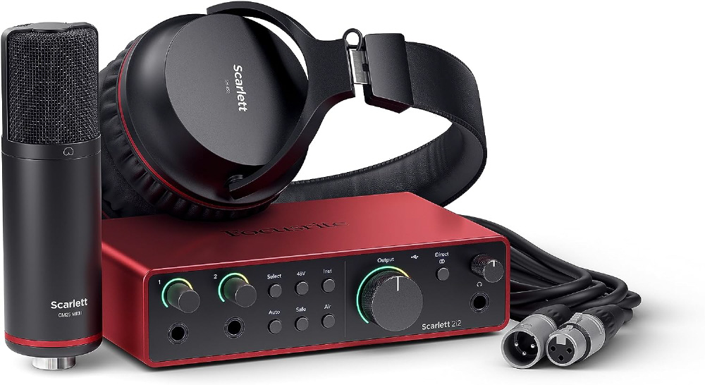オーディオインターフェースセット Scarlett 2i2 Studio Pack