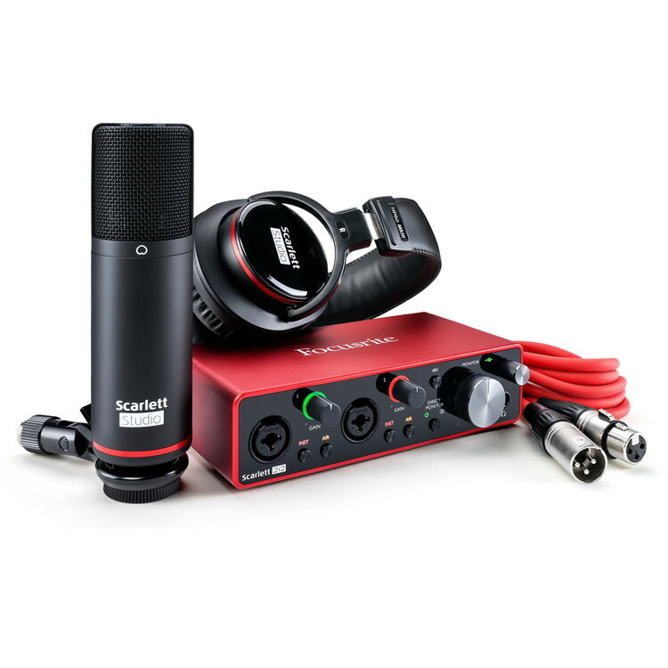 Focusrite オーディオインターフェース 2イン/2アウト