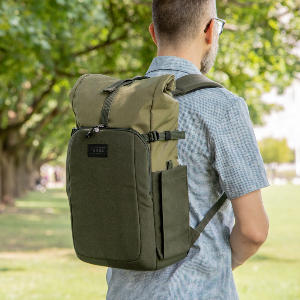 TENBA Fulton v2 14L Backpack - Tan/Olive 637-734 TENBA Tan/Olive