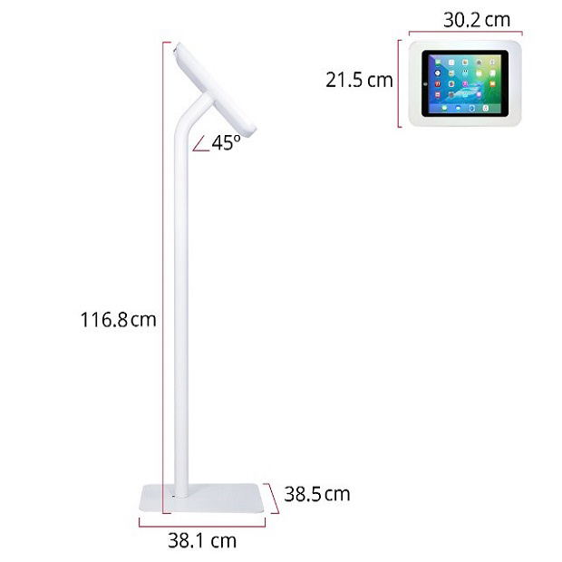 10.2インチ iPad（第9/8/7世代）用 自立式フロアスタンド・キオスク ホワイト KAA111W｜の通販はソフマップ[sofmap]