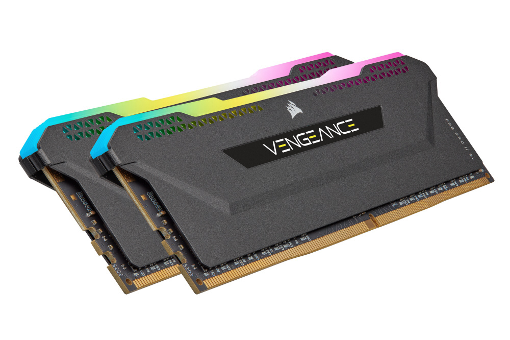 増設メモリ VENGEANCE RGB PRO SL ブラック CMH64GX4M2D3600C18 ［DIMM