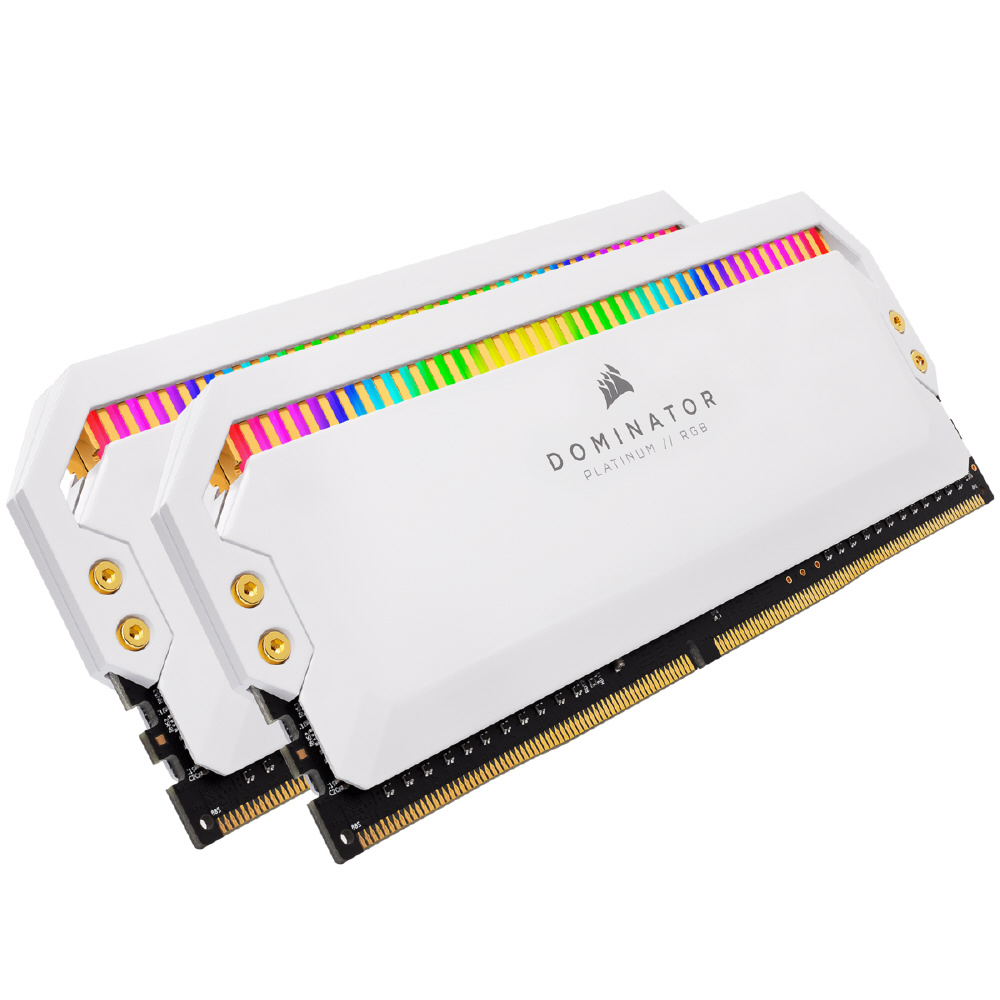 増設メモリ DOMINATOR PLATINUM RGB ホワイト CMT32GX4M2E3200C16W ［DIMM DDR4 /16GB /2枚］