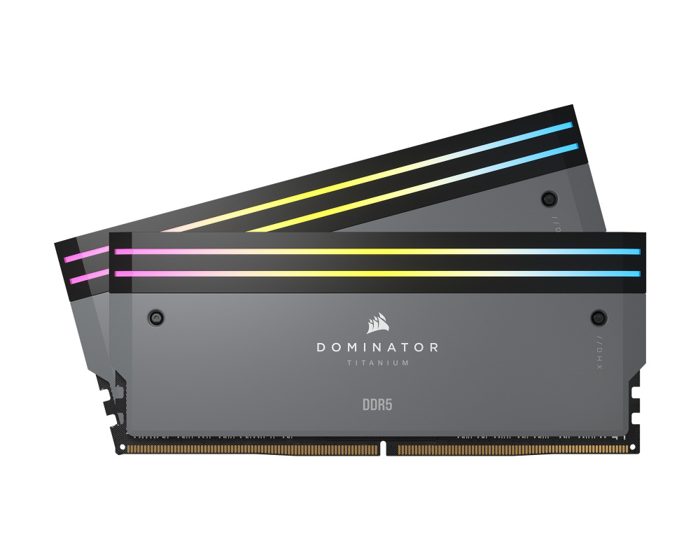 増設メモリ DOMINATOR TITANIUM RGB(6000MT/s CL30 AMD XMP) グレー