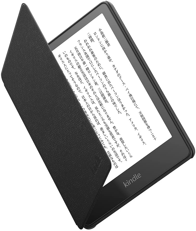 PC/タブレット 電子ブックリーダー 【Amazon純正】Kindle Paperwhite、Kindle Paperwhiteシグニチャーエディション (2021年発売 第11世代)用  レザーカバー ブラック B08VZ6YMVV