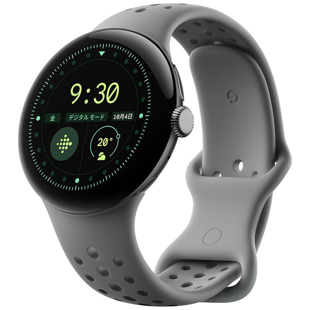 Google Pixel Watch 3 45mm アクティブスポーツバンド Obsidian S