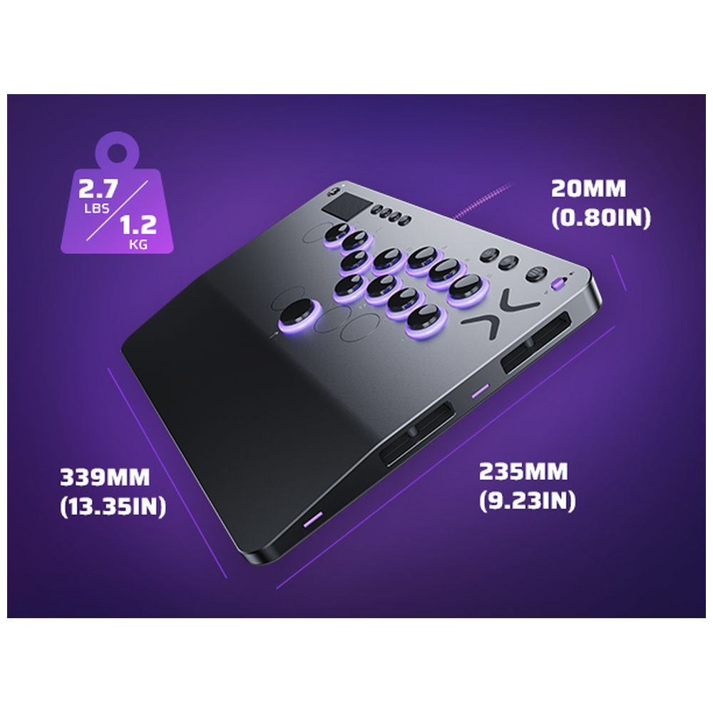 Victrix PRO KO アーケードスティック PDP Victrix Pro KO Leverless Fight Stick, For PS5, PS4 & PC, 16