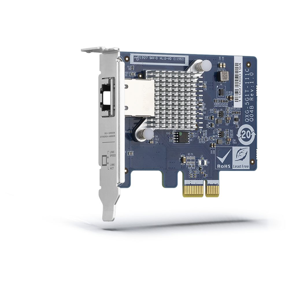 QNAP ネットワークカード　QXG-5G1T-111C QXG-5G1T-111C | Flexible, fast, economical | QNAP (US)
