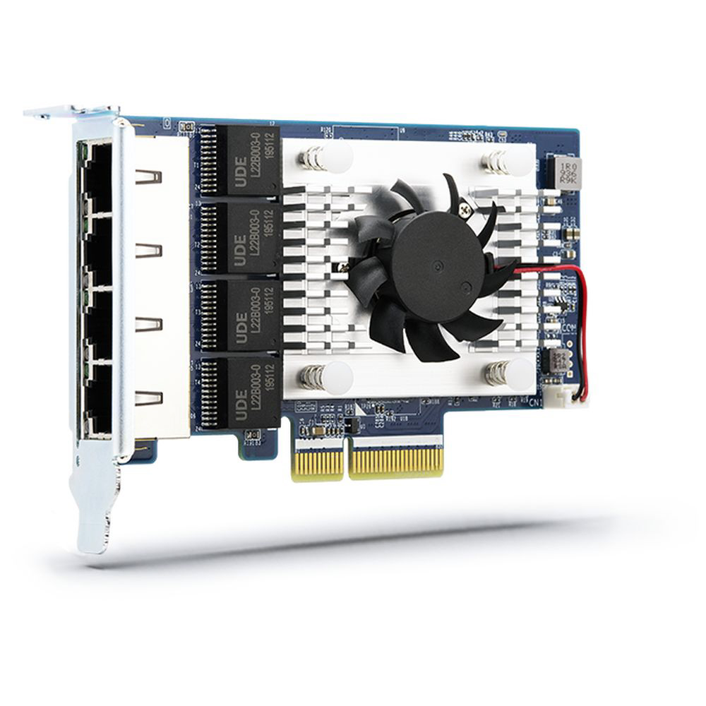 QNAP NAS用 ネットワーク拡張カード Quad-port、4-speed 5 GbE QXG 