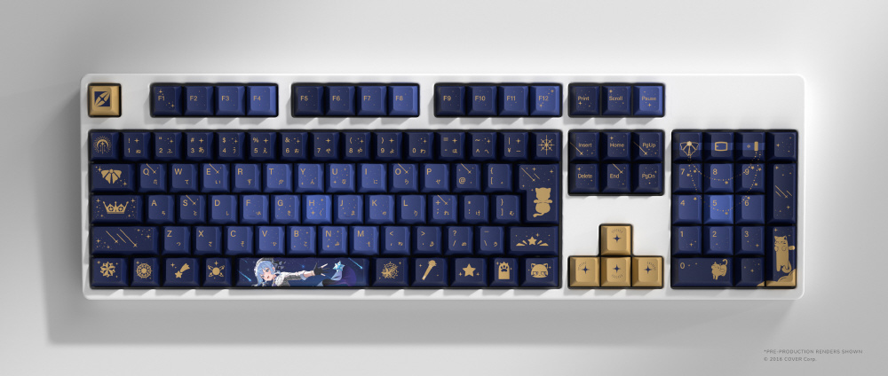 ゲーミングマウスパッド [900x400mm] ＋キーキャップ Hoshimachi