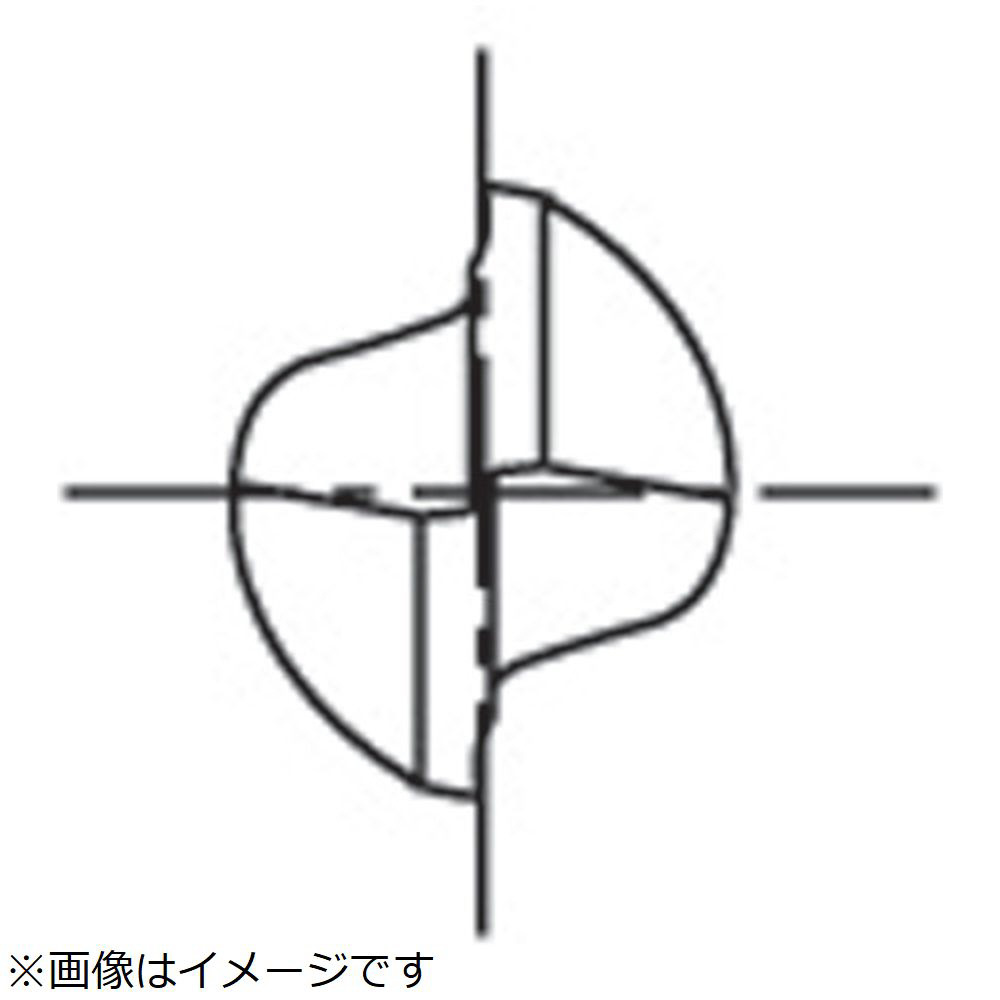 超硬エンドミル　2刃ロング　銅・アルミ合金用　10　8502700 CA-RG-EDL-10