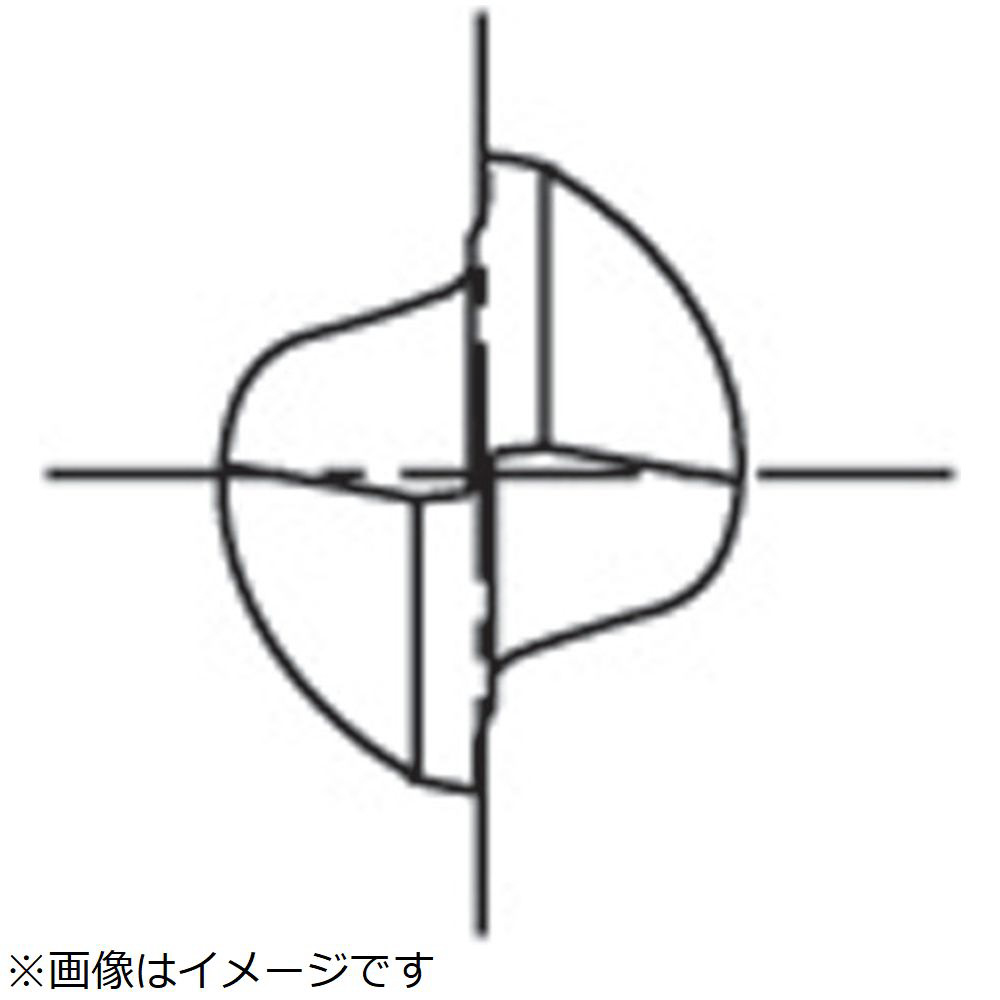 超硬エンドミル　2刃ショート　銅・アルミ合金用　12　8502120 CA-RG-EDS-12