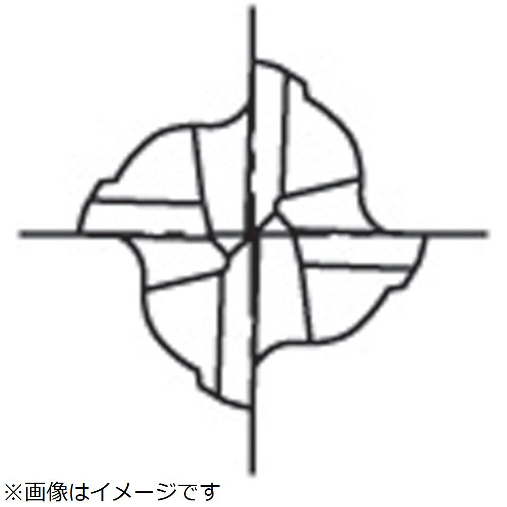 超硬エンドミル　4刃ショート　3　84406 MG-EMS-3