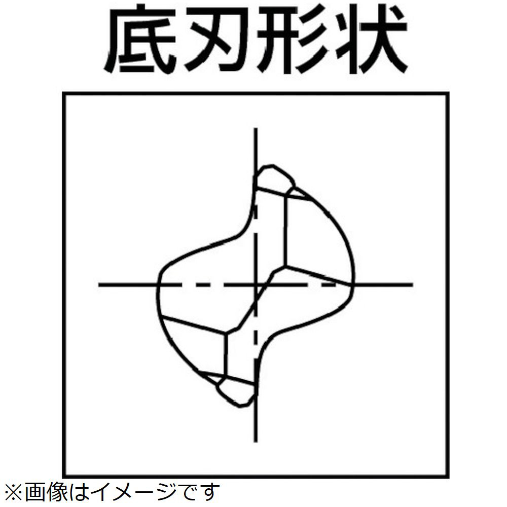 超硬エンドミルWXスーパーコート（高精度ブルノーズ）　3102044 WXS-CPR-2XR0.3X1X30