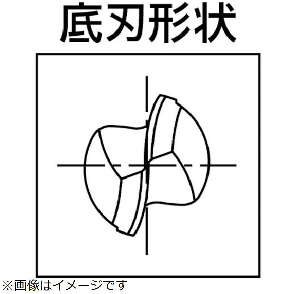 超硬エンドミルWXLコーティング（2刃ペンシルネック）3170231 WXL-PC-EBD-R0.75X1 .5X12