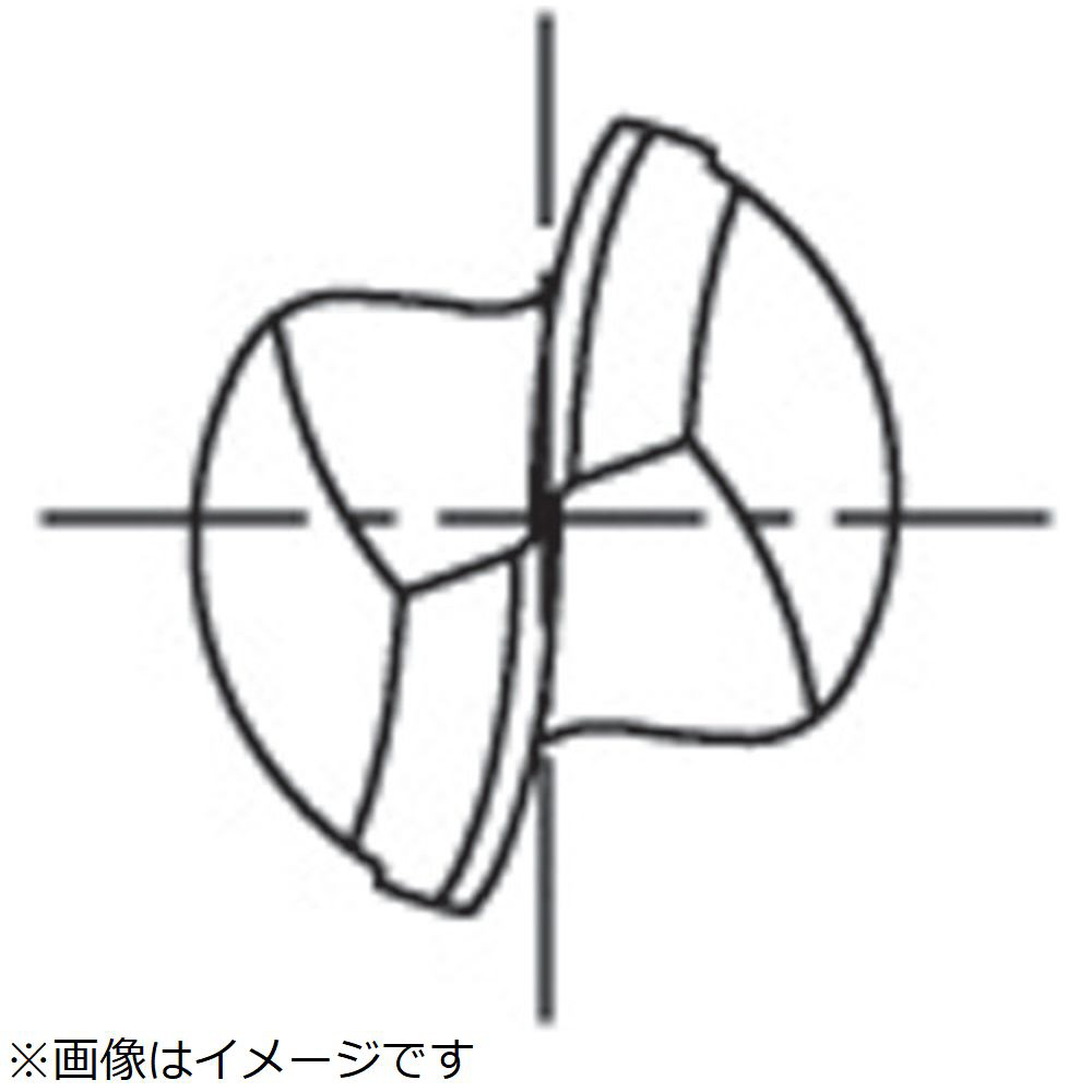 □OSG ハイスボールエンドミル TiNコート2刃 ボール半径12.5mm