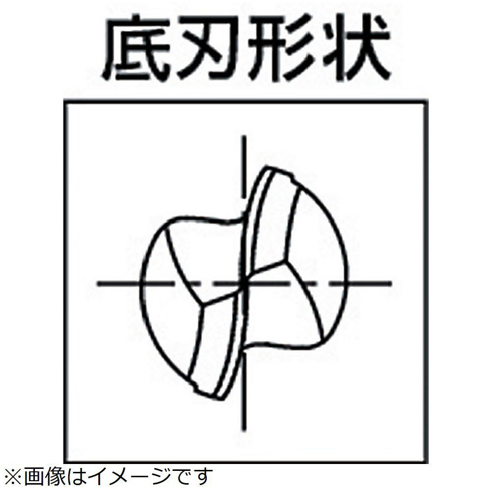 超硬エンドミル　2刃ボール　R2　84704 MG-EBD-R2