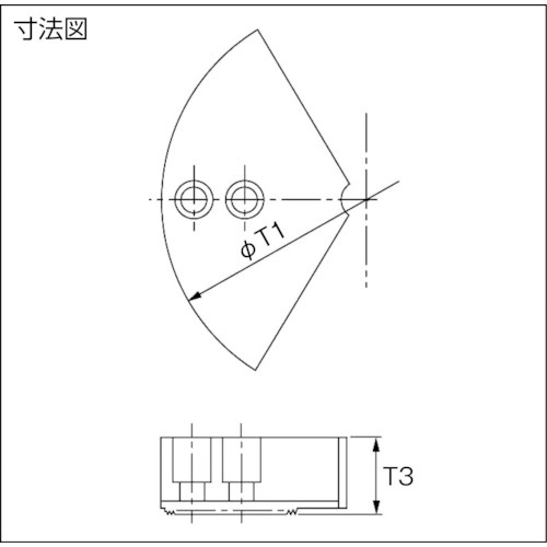 THE CUT 円形生爪 北川・豊和製 6インチ チャック用 TKR-06-60｜の通販