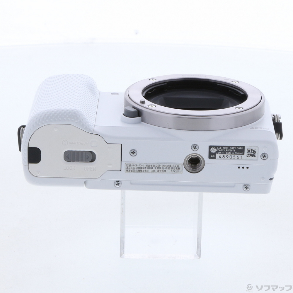 SONY α 5000 ILCE-5000 ホワイト 買取】α5000 ILCE-5000L W JE3 パワーズームレンズキット