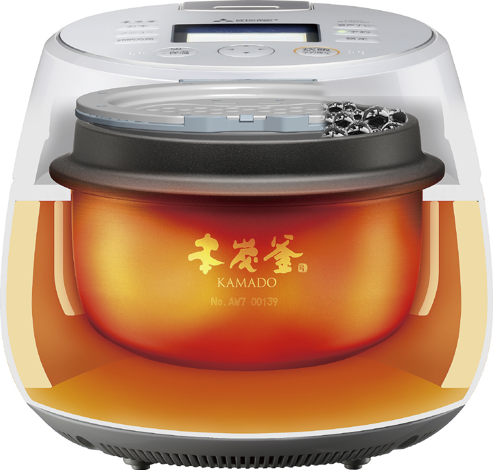 炊飯器 本炭釜 KAMADO 黒曜(こくよう) NJ-AWB10-B [5.5合 /IH