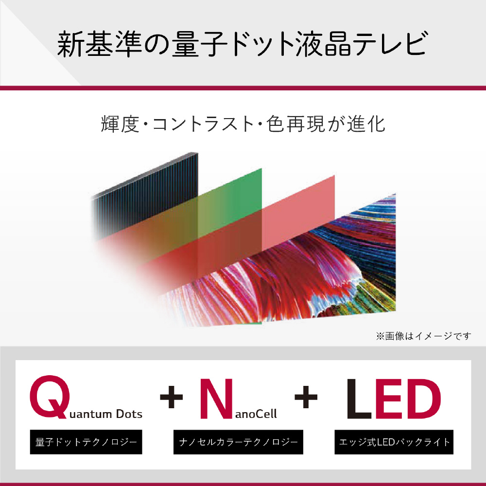 量子ドット液晶テレビ LG 50QNED80JQA [50V型 /4K対応 /BS・CS 4K