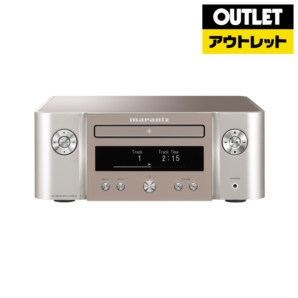 【アウトレット】 ネットワークCDレシーバー marantz シルバーゴールド M-CR612/FN [Bluetooth対応 /ハイレゾ対応 /ワイドFM対応]【外箱不良品】