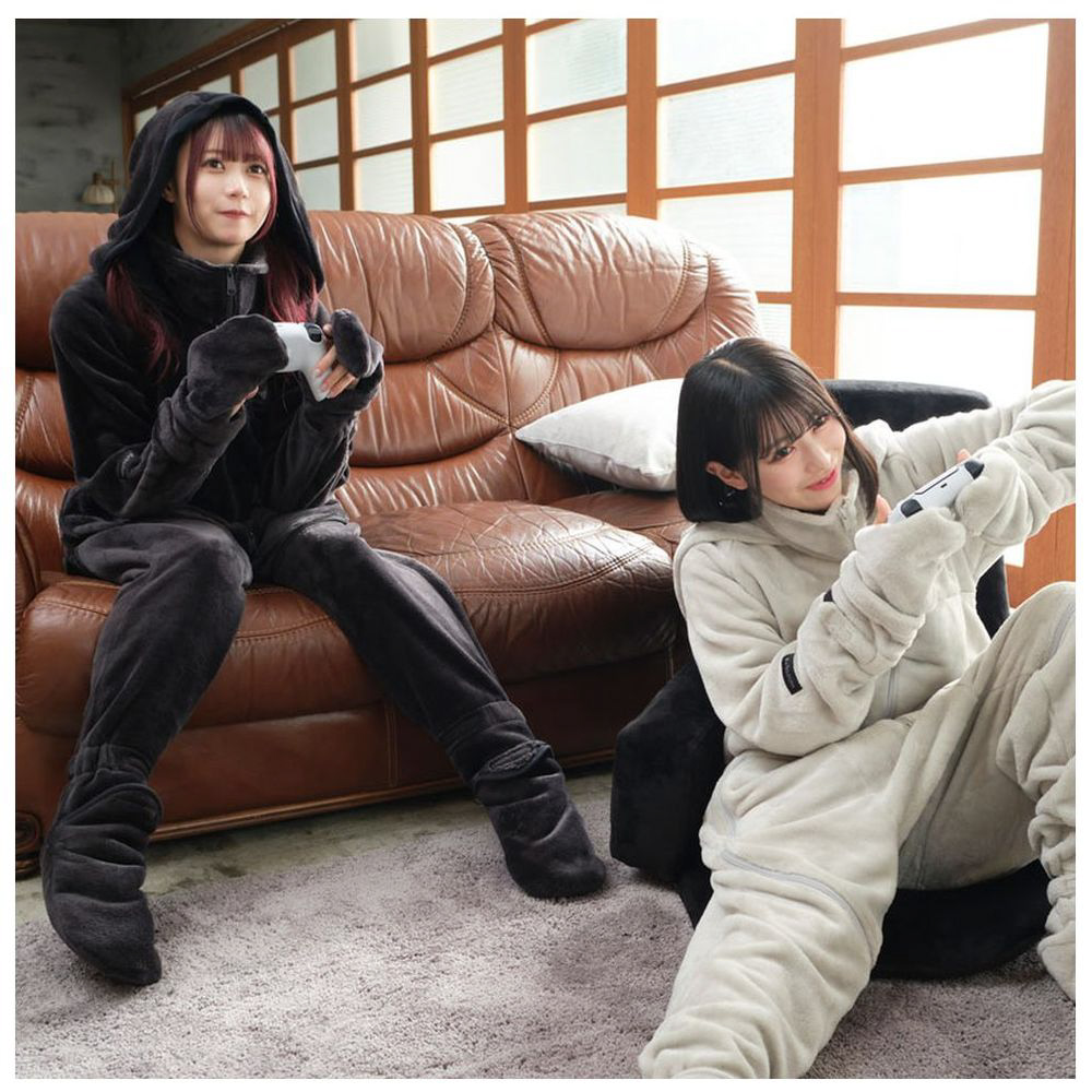 ゲーミング着る毛布〕ダメ着 4G ネクスト Mサイズ グレー HFD-4G-24-M