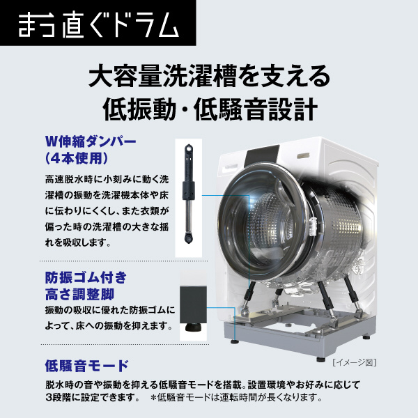 ドラム式洗濯乾燥機 ホワイト AQW-SD12P-L(W) [洗濯12.0kg /乾燥6.0kg