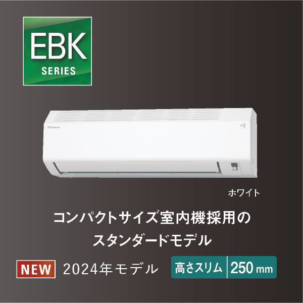 エアコン 2024年 EBKシリーズ AN224AEBKS [おもに6畳用 /100V]｜の通販