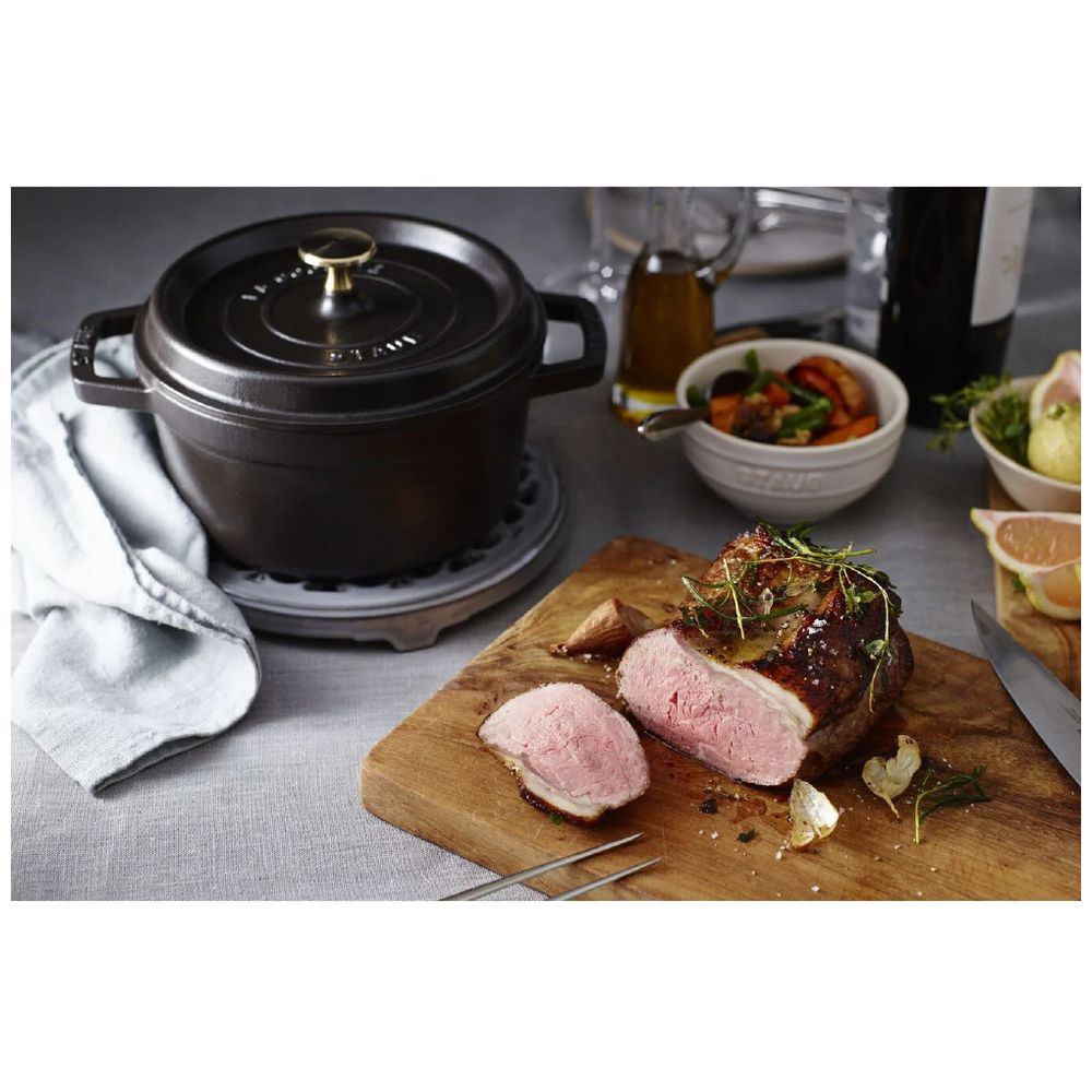 ホーロー鍋 「ピコココットラウンド」（2.6L） 40509-825 チェリー｜の  