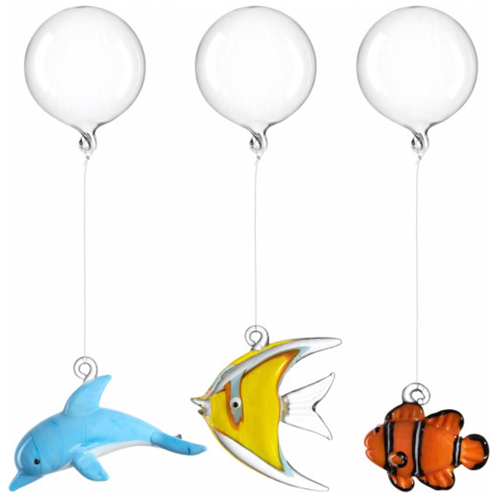 LEONARDO　アクアリウム 水槽用アクセサリー ドルフィンフィッシュクラウンフィッシュ 3Pアソート MARE　059068 アクアリウム 水槽用アクセサリー ドルフィン/フィッシュ/クラウン