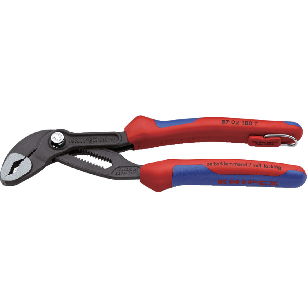 ＫＮＩＰＥＸ コブラ ウォーターポンププライヤー 落下防止 8702