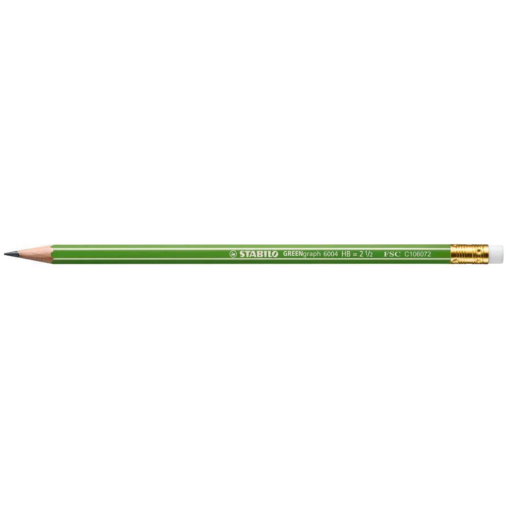 鉛筆 Stabilo グリーン鉛筆 消しゴム付き 硬度 Hb 6004 Hb 鉛筆の通販はソフマップ Sofmap