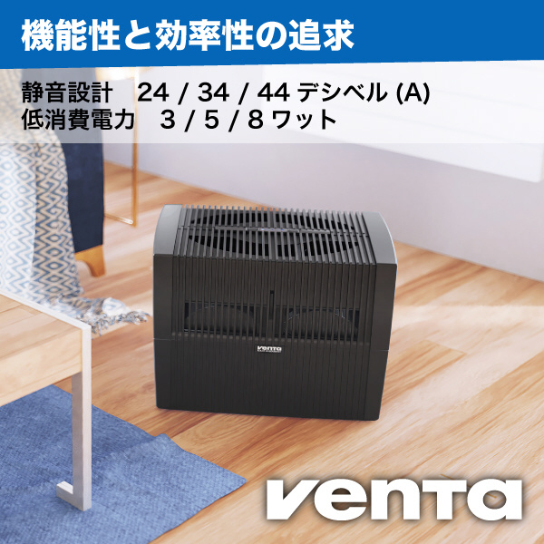 VENTA LW45 Original Black (ベンタ オリジナル 黒） 55平米/33畳対応
