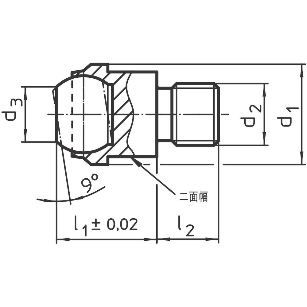 ＨＡＬＤＥＲ 揺動パッド オネジ付、フラット 22730.0012｜の通販は