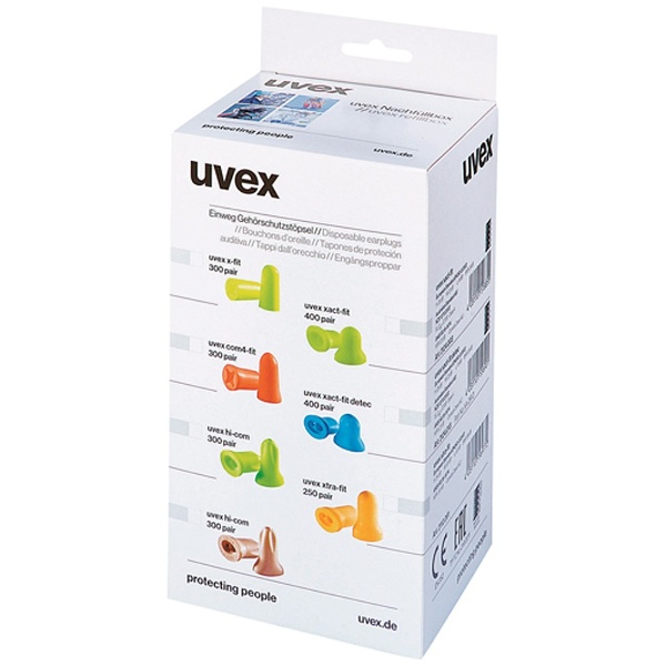 UVEX 耳栓 エグザクトフィットディテクタブル 交換プラグ(1箱400組入) 2124013 - 1