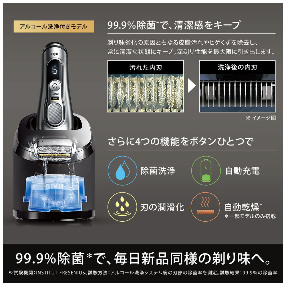 BRAUN 電気シェーバー シリーズ9Pro 9457cc-V-