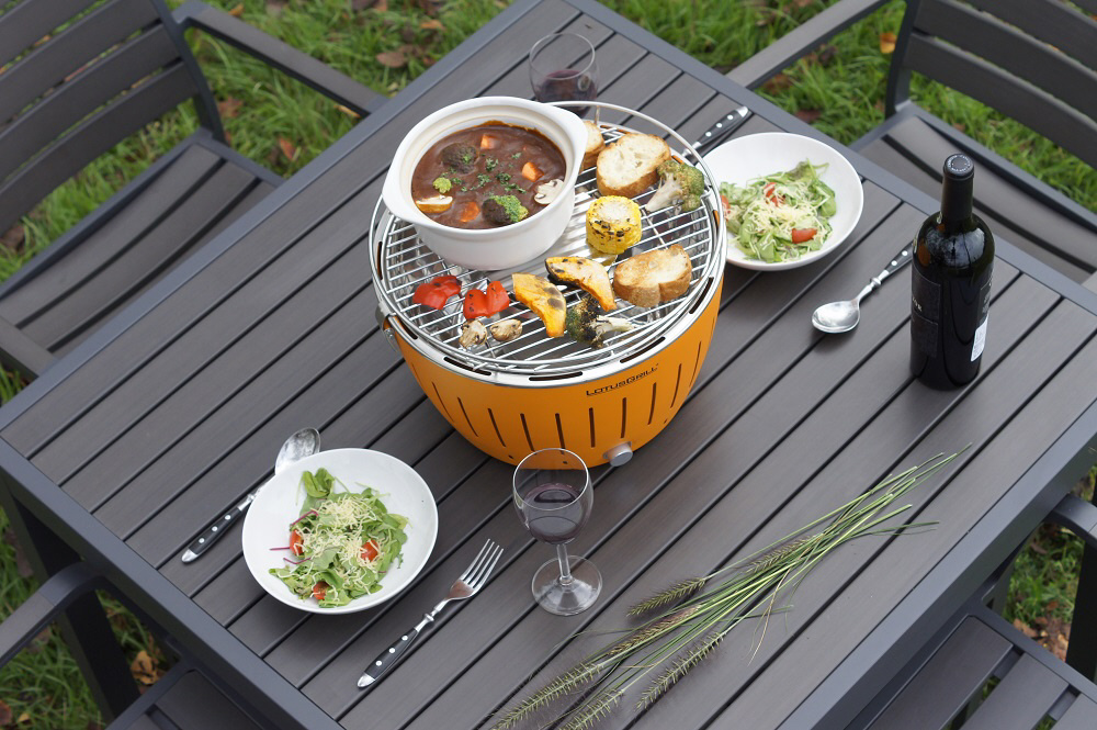 LOTUSGRILL スモークレスチャコールグリル XL 煙が出ない！無煙