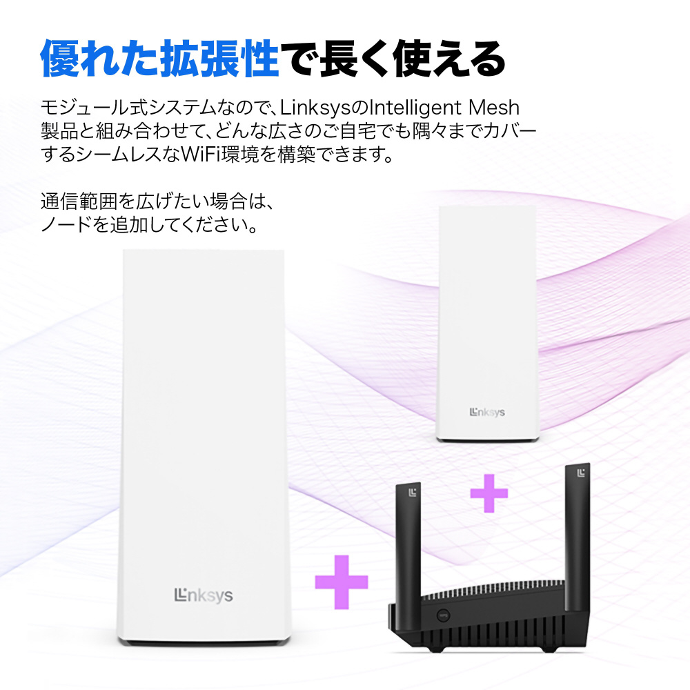 Wi-Fiルーター 574＋1201＋2402Mbps VELOP MX4200 AX4200 1PK