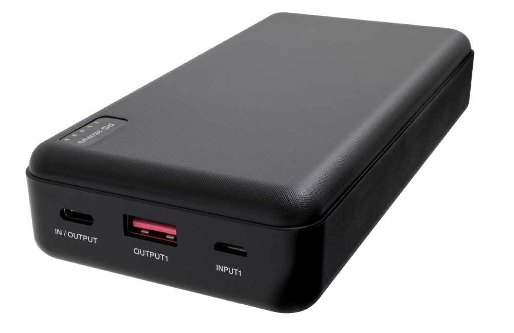 PD対応モバイルバッテリー 20000mAh 付属ケーブル長： 15cm ブラック GH-BTPC200C-BK ［USB Power  Delivery対応 /2ポート］｜の通販はソフマップ[sofmap]